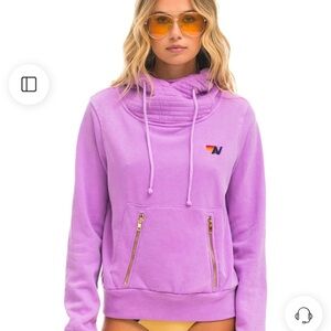 Aviator Nation Ninja Purple Hoodie L